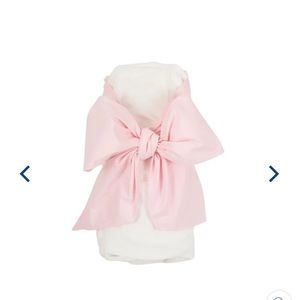 The Beaufort Bonnet Company Palm Beach Pink Bow Swaddle